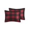 Edge Collections - 36" x 20" - Red - Bernston King Plaid Wool Comforter Set - 1 Set